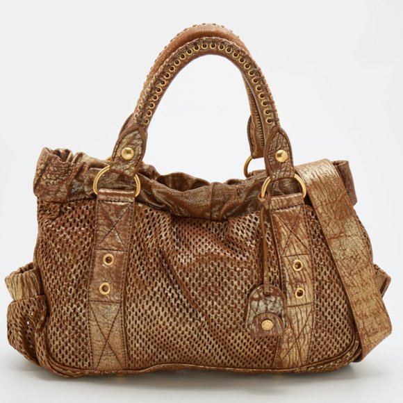 ❤️3 MIU MIU Perforated Luxurious Baby Soft Leather Speedy Bag Purse +FOB Dustbag - Picture 12 of 12